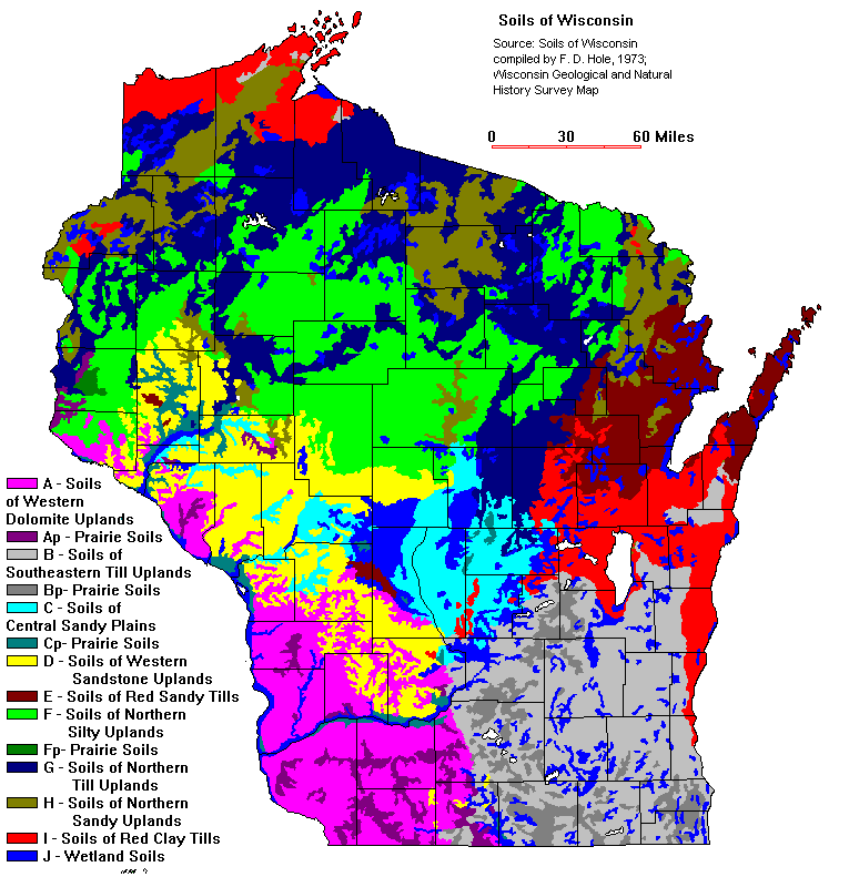 soil map of Wisconsin