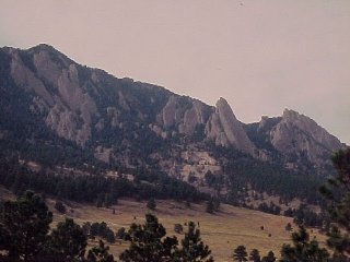flatirons, near Boulder, Colorado
