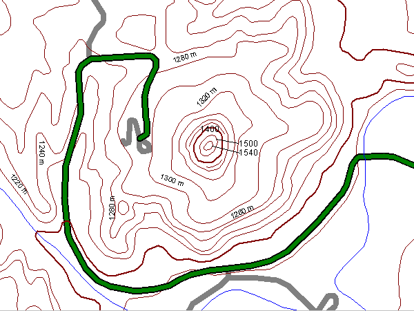 Map of Devil's Tower, Wyoming