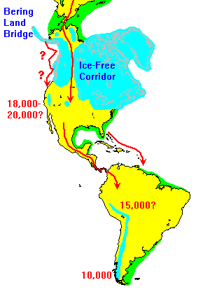 human arrival in North America