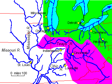 Formation of Ohio River