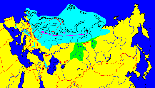 glacial drainage in Siberia