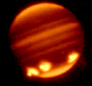 Infrared image of Jupiter