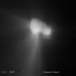 Soviet Vega image of Comet Halley