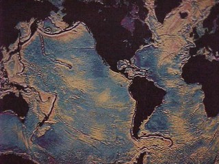 Sea floor from space
